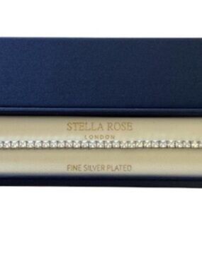 NEW Stella Rose silver plated tennis bracelet. Box included. Perfect gift!